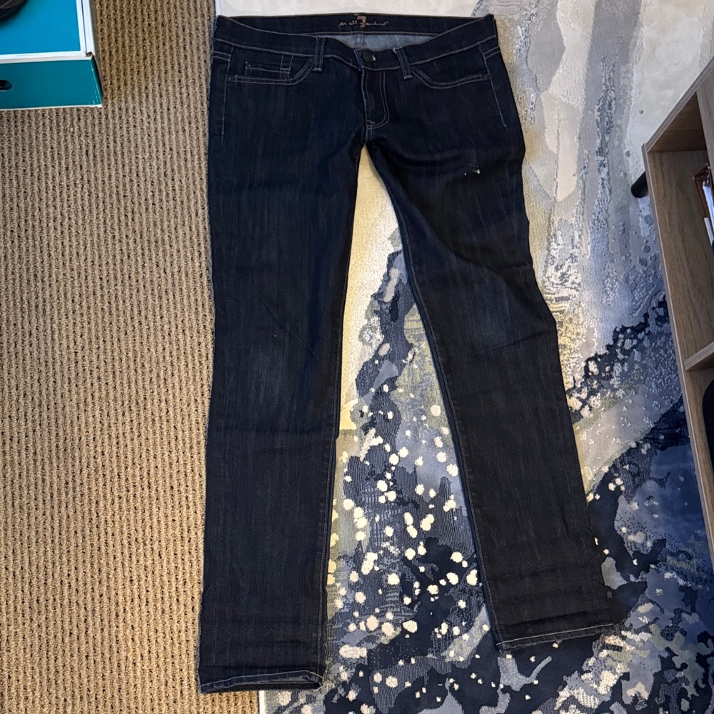 Women's dark blue Roxanne 7 for All Mankind Jeans 31x32